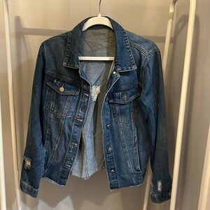 Distressed Jean Jacket